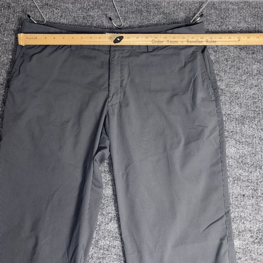 Nike Golf Pants Mens 40x32 Charcoal Pinstripe‎ Tour Performance Dri Fit